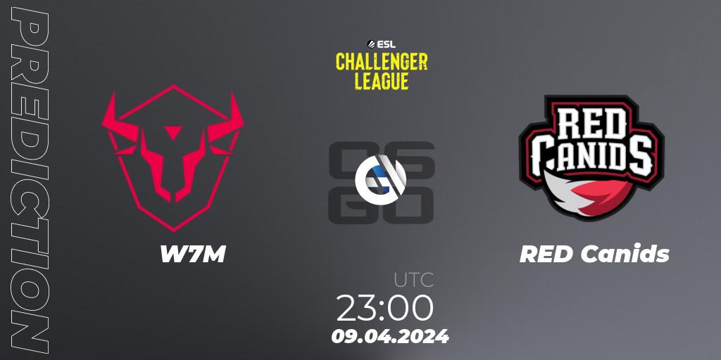 Prognose für das Spiel W7M VS RED Canids. 09.04.24. CS2 (CS:GO) - ESL Challenger League Season 47: South America