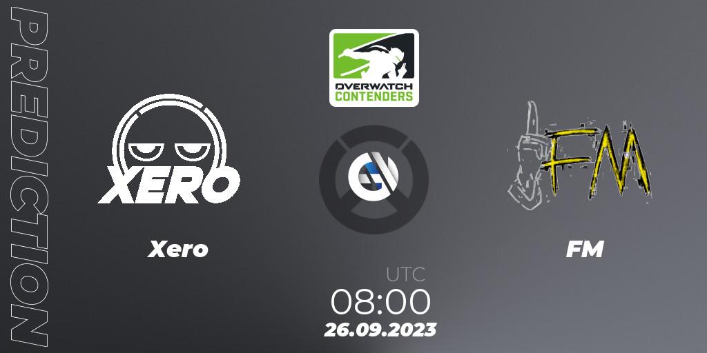 Prognose für das Spiel Xero VS FM. 26.09.2023 at 08:00. Overwatch - Overwatch Contenders 2023 Spring Series: Korea - Regular Season