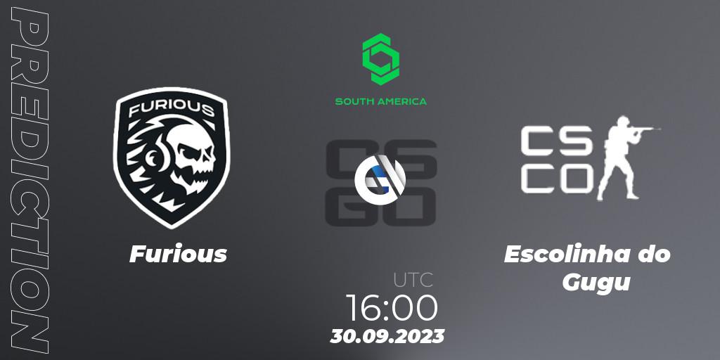 Prognose für das Spiel Furious VS Escolinha do Gugu. 30.09.23. CS2 (CS:GO) - CCT South America Series #12: Closed Qualifier