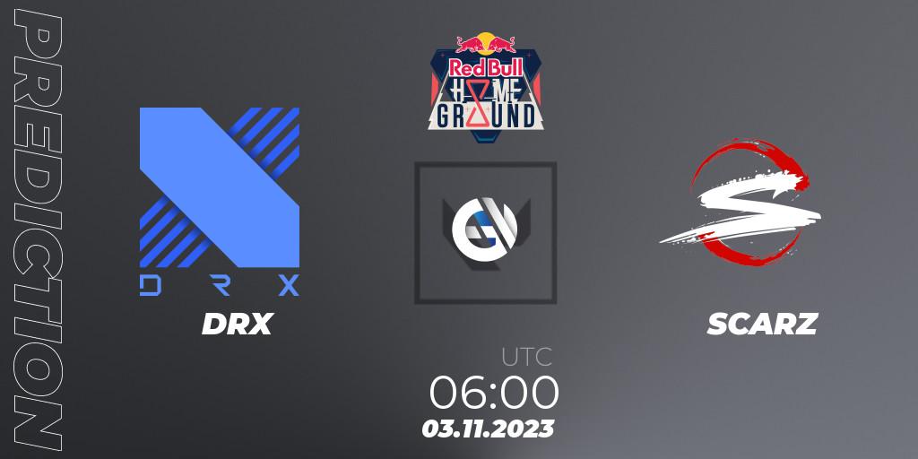 Prognose für das Spiel DRX VS SCARZ. 03.11.23. VALORANT - Red Bull Home Ground #4 - Swiss Stage