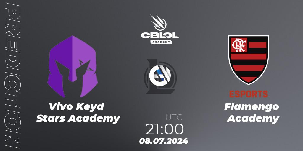 Prognose für das Spiel Vivo Keyd Stars Academy VS Flamengo Academy. 09.07.2024 at 21:00. LoL - CBLOL Academy 2024