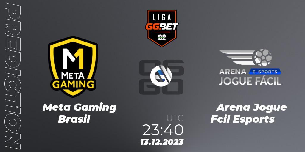 Prognose für das Spiel Meta Gaming Brasil VS Arena Jogue Fácil Esports. 13.12.23. CS2 (CS:GO) - Dust2 Brasil Liga Season 2