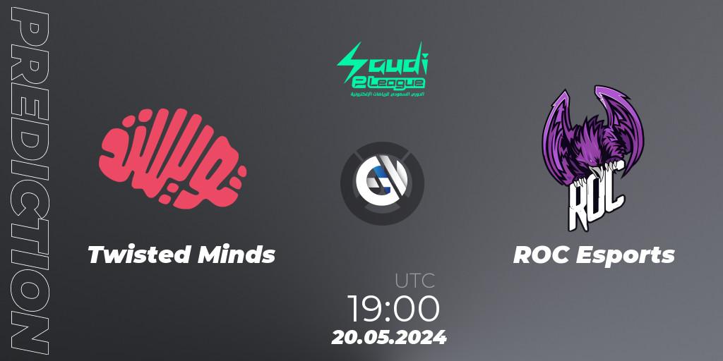 Prognose für das Spiel Twisted Minds VS ROC Esports. 20.05.2024 at 19:00. Overwatch - Saudi eLeague 2024 - Major 2 Phase 1