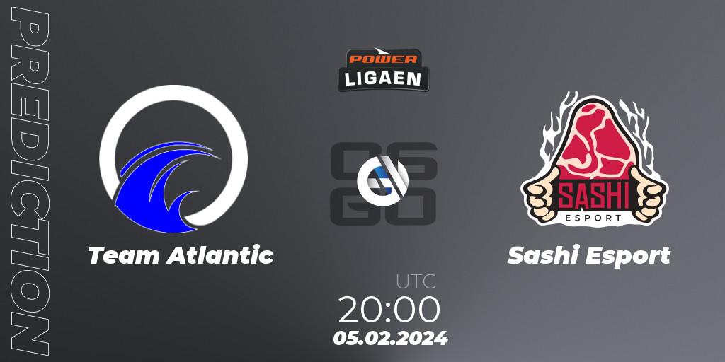 Prognose für das Spiel Team Atlantic VS Sashi Esport. 05.02.24. CS2 (CS:GO) - Dust2.dk Ligaen Season 25