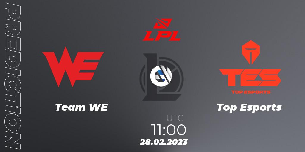 Prognose für das Spiel Team WE VS Top Esports. 28.02.23. LoL - LPL Spring 2023 - Group Stage