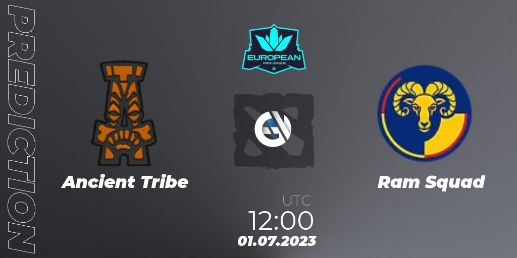Prognose für das Spiel Ancient Tribe VS Ram Squad. 01.07.23. Dota 2 - European Pro League Season 10