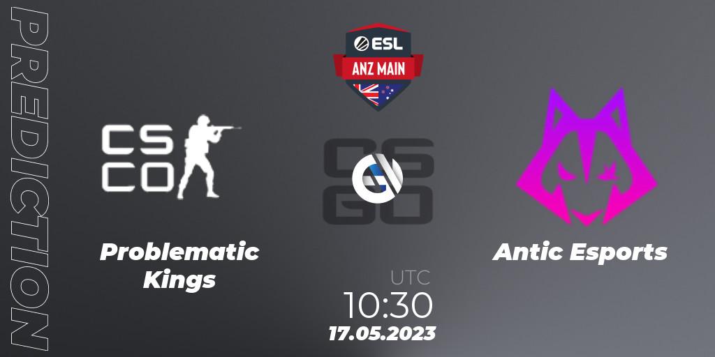 Prognose für das Spiel Problematic Kings VS Antic Esports. 17.05.2023 at 12:30. Counter-Strike (CS2) - ESL ANZ Main Season 16