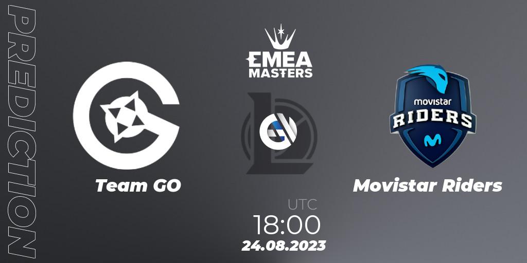 Prognose für das Spiel Team GO VS Movistar Riders. 24.08.23. LoL - EMEA Masters Summer 2023