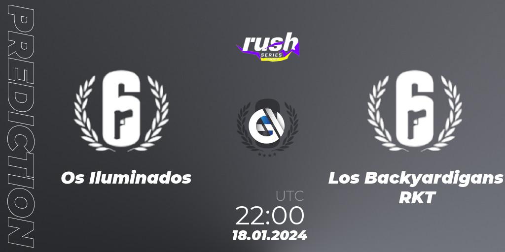 Prognose für das Spiel Os Iluminados VS Los Backyardigans RKT. 18.01.24. Rainbow Six - RUSH SERIES Summer