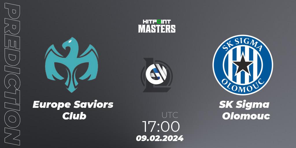 Prognose für das Spiel Europe Saviors Club VS SK Sigma Olomouc. 09.02.24. LoL - Hitpoint Masters Spring 2024