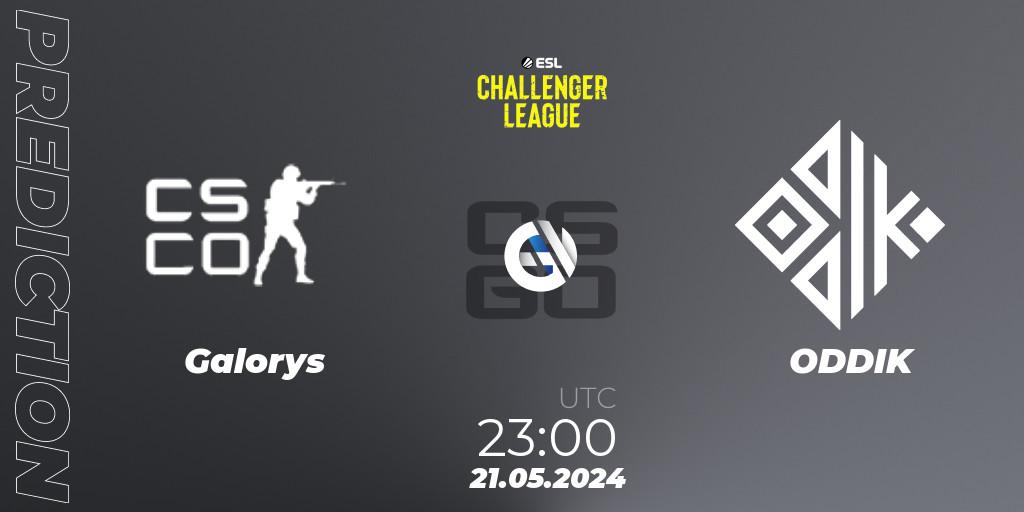 Prognose für das Spiel Galorys VS ODDIK. 22.05.2024 at 20:00. Counter-Strike (CS2) - ESL Challenger League Season 47: South America