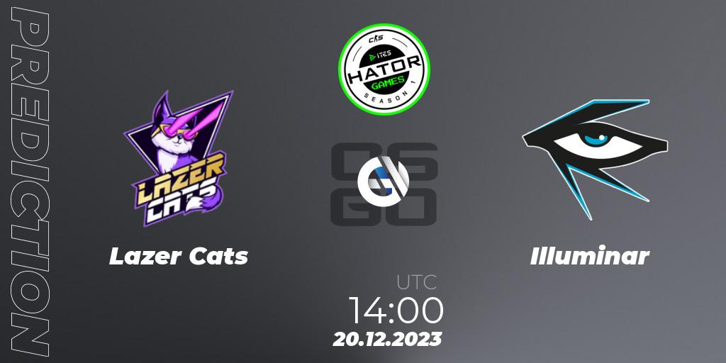 Prognose für das Spiel Lazer Cats VS Illuminar. 20.12.2023 at 14:20. Counter-Strike (CS2) - HATOR Games #1