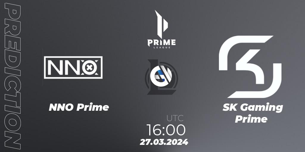 Prognose für das Spiel NNO Prime VS SK Gaming Prime. 27.03.24. LoL - Prime League 2024 Spring 1st Division Playoffs