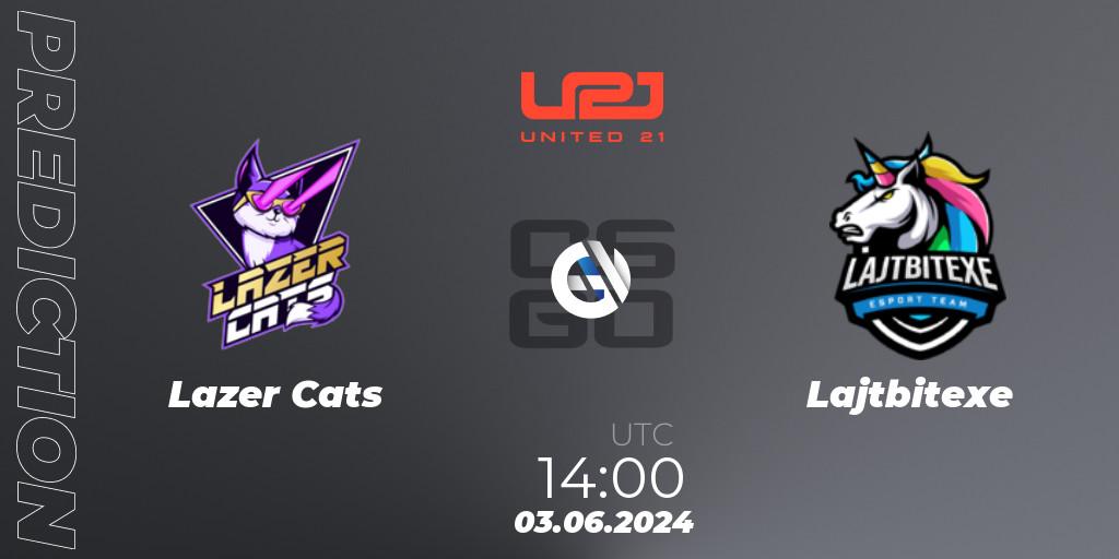Prognose für das Spiel Lazer Cats VS Lajtbitexe. 03.06.2024 at 14:00. Counter-Strike (CS2) - United21 Season 14: Division 2