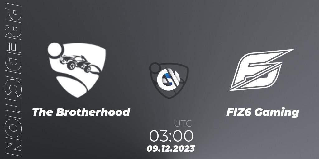 Prognose für das Spiel The Brotherhood VS FIZ6 Gaming. 09.12.2023 at 03:00. Rocket League - The Gauntlet Season 5 - Final