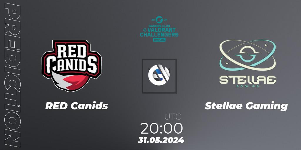 Prognose für das Spiel RED Canids VS Stellae Gaming. 31.05.2024 at 20:00. VALORANT - VALORANT Challengers 2024 Brazil: Split 2