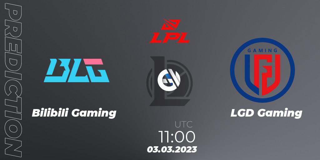 Prognose für das Spiel Bilibili Gaming VS LGD Gaming. 03.03.2023 at 11:20. LoL - LPL Spring 2023 - Group Stage