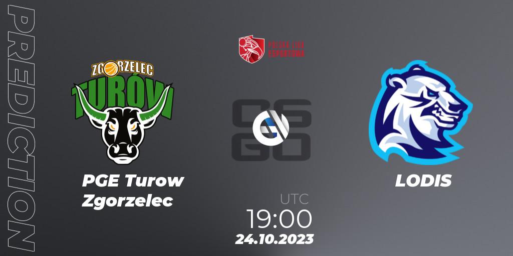Prognose für das Spiel PGE Turow Zgorzelec VS LODIS. 24.10.2023 at 19:00. Counter-Strike (CS2) - Polska Liga Esportowa 2023: Split #3