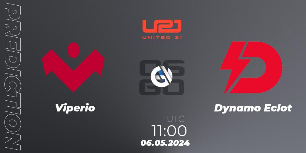 Prognose für das Spiel Viperio VS Dynamo Eclot. 06.05.2024 at 11:00. Counter-Strike (CS2) - United21 Season 15