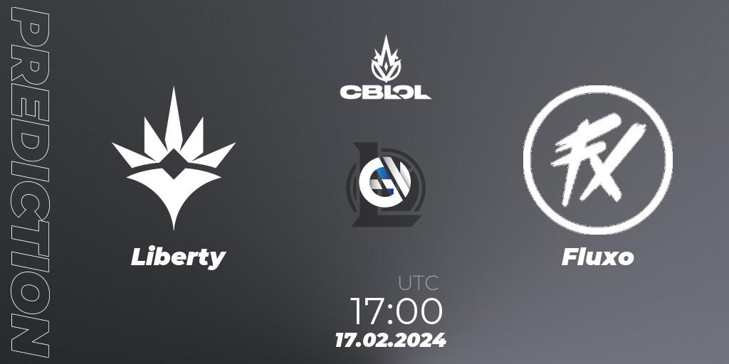 Prognose für das Spiel Liberty VS Fluxo. 17.02.24. LoL - CBLOL Split 1 2024 - Group Stage