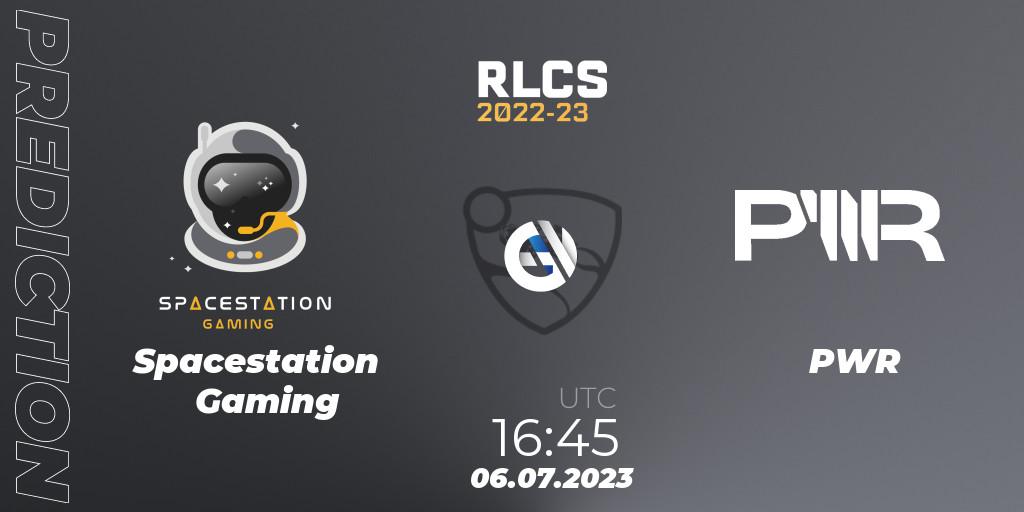 Prognose für das Spiel Spacestation Gaming VS PWR. 06.07.2023 at 17:00. Rocket League - RLCS 2022-23 Spring Major