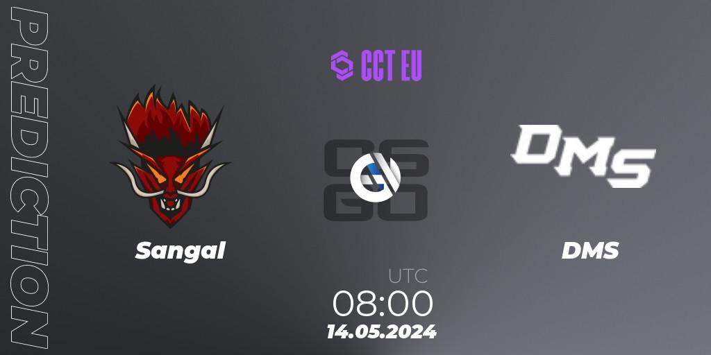 Prognose für das Spiel Sangal VS DMS. 14.05.2024 at 08:00. Counter-Strike (CS2) - CCT Season 2 European Series #3