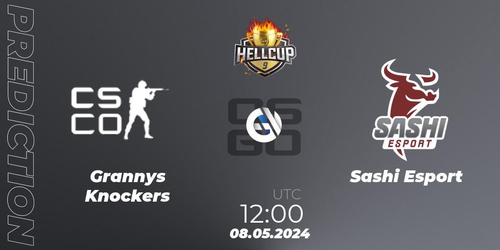 Prognose für das Spiel Grannys Knockers VS Sashi Esport. 08.05.2024 at 12:00. Counter-Strike (CS2) - HellCup #9