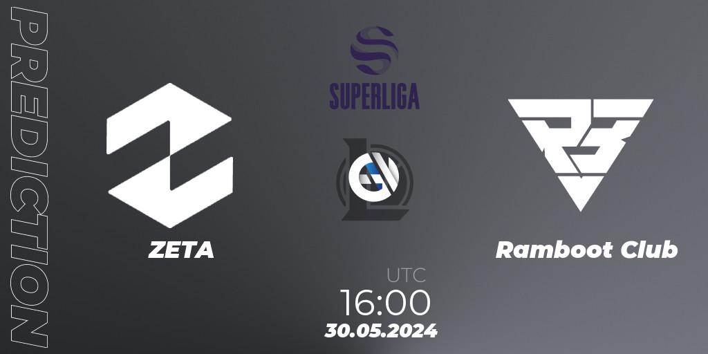 Prognose für das Spiel ZETA VS Ramboot Club. 30.05.2024 at 16:00. LoL - LVP Superliga Summer 2024