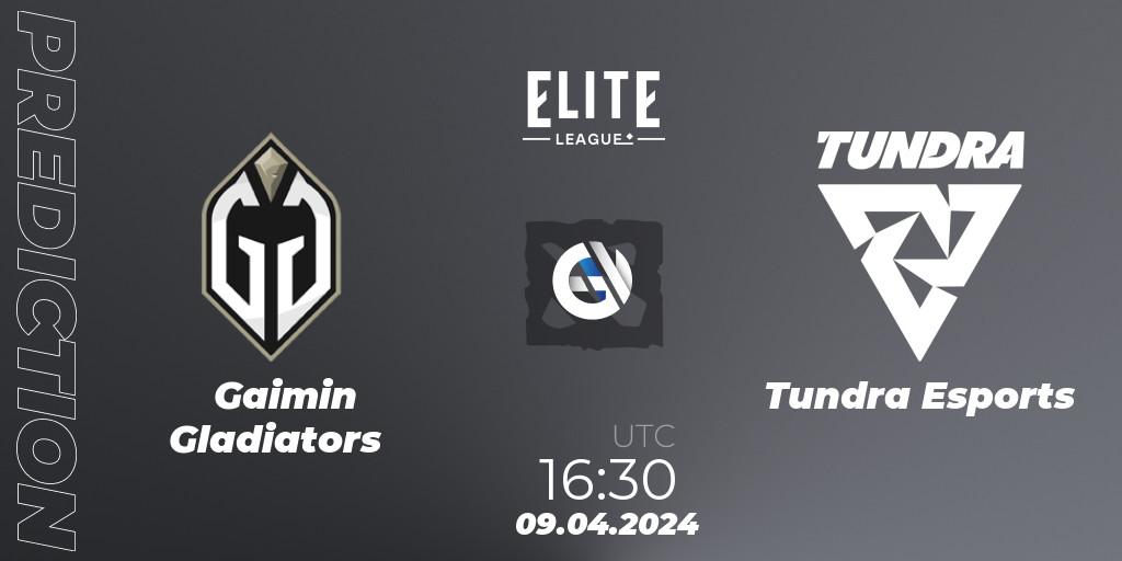 Prognose für das Spiel Gaimin Gladiators VS Tundra Esports. 09.04.2024 at 16:38. Dota 2 - Elite League: Round-Robin Stage