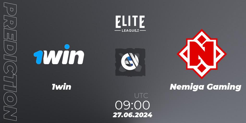 Prognose für das Spiel 1win VS Nemiga Gaming. 27.06.2024 at 09:20. Dota 2 - Elite League Season 2: Eastern Europe Closed Qualifier
