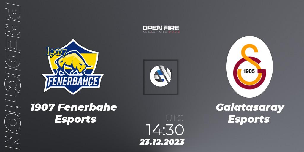 Prognose für das Spiel 1907 Fenerbahçe Esports VS Galatasaray Esports. 23.12.2023 at 14:30. VALORANT - Open Fire All Stars 2023