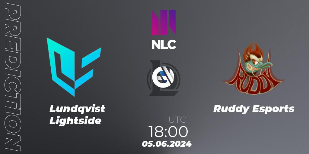 Prognose für das Spiel Lundqvist Lightside VS Ruddy Esports. 05.06.2024 at 18:00. LoL - NLC 1st Division Summer 2024