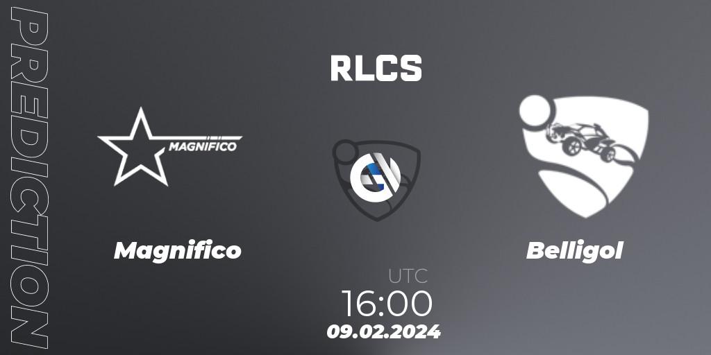 Prognose für das Spiel Magnifico VS Belligol. 09.02.24. Rocket League - RLCS 2024 - Major 1: Europe Open Qualifier 1