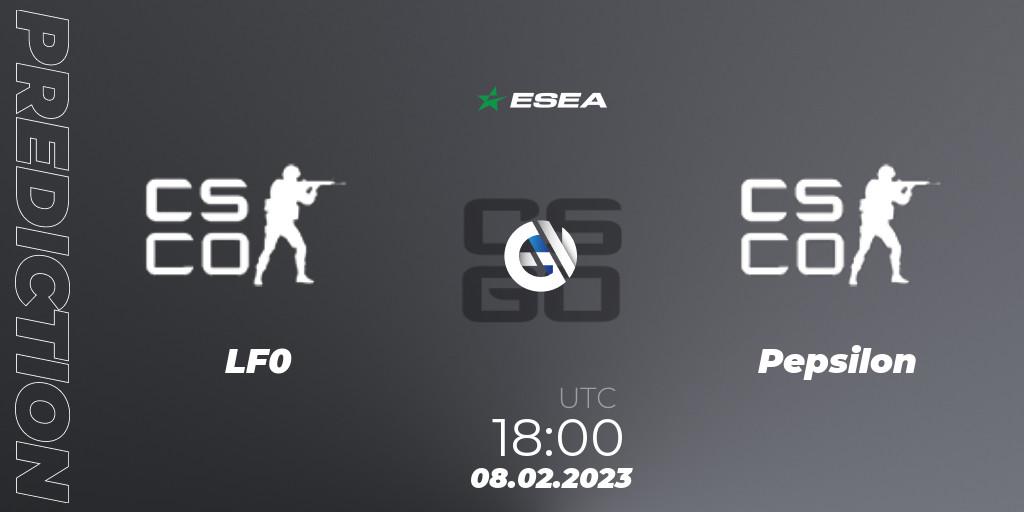 Prognose für das Spiel Cosmo Esports VS Pepsilon. 08.02.2023 at 18:00. Counter-Strike (CS2) - ESEA Season 44: Advanced Division - Europe