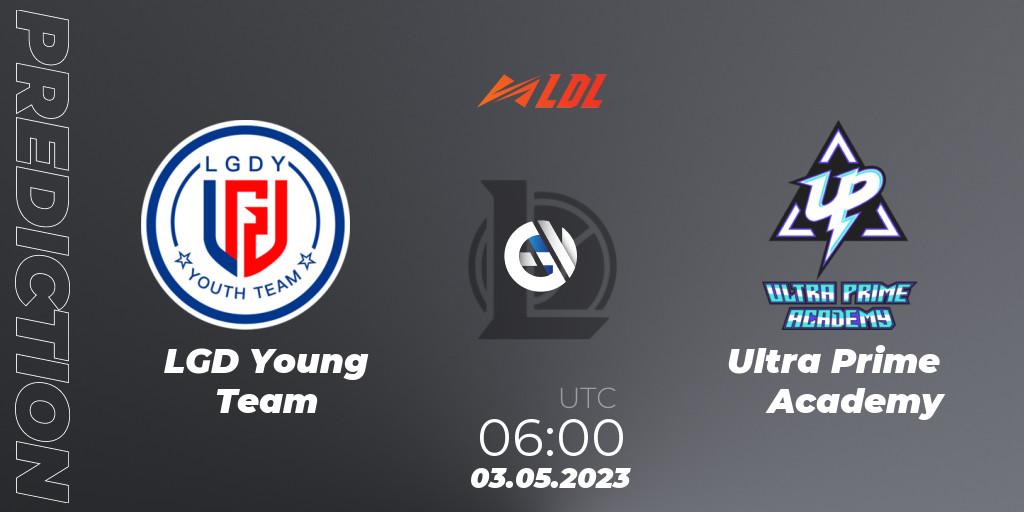 Prognose für das Spiel LGD Young Team VS Ultra Prime Academy. 03.05.2023 at 06:00. LoL - LDL 2023 - Regular Season - Stage 2
