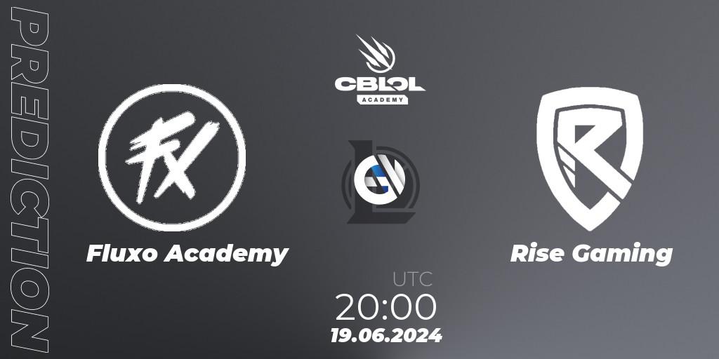 Prognose für das Spiel Fluxo Academy VS Rise Gaming. 19.06.2024 at 20:00. LoL - CBLOL Academy 2024