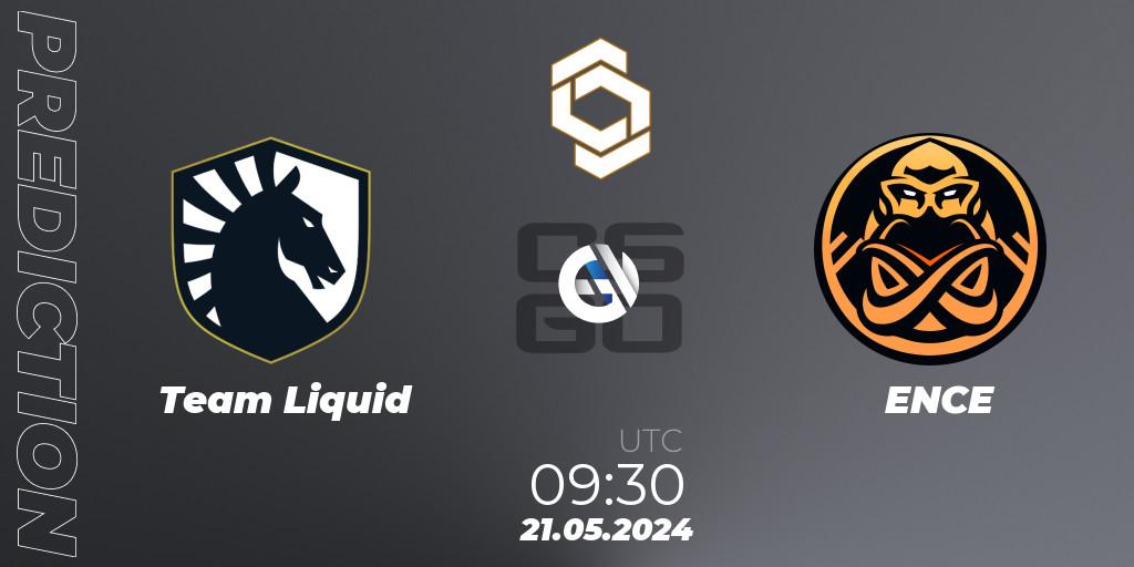 Prognose für das Spiel Team Liquid VS ENCE. 21.05.2024 at 10:00. Counter-Strike (CS2) - CCT Global Finals