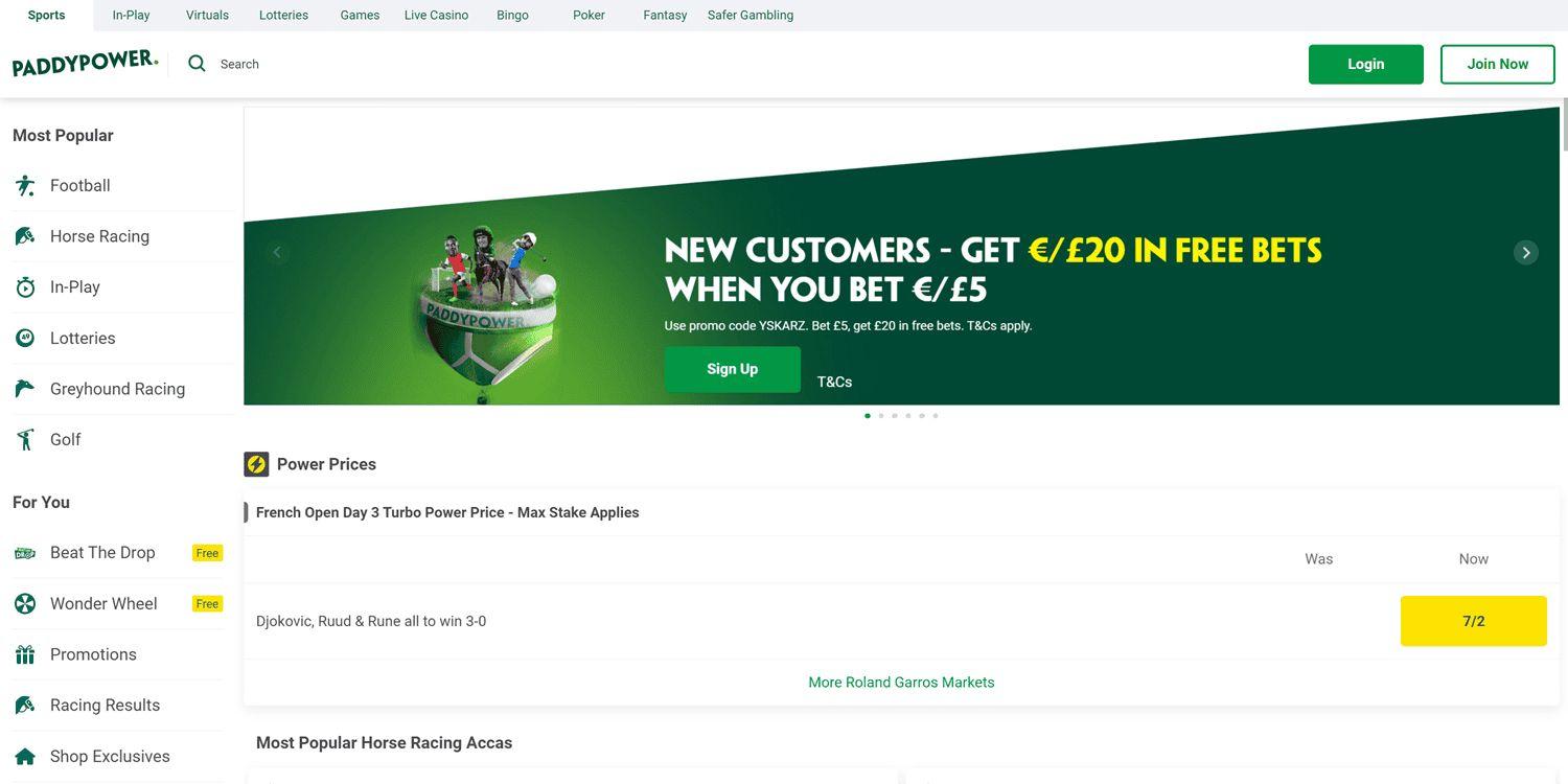 Paddy Power Sister Sites - UK Sites wie Paddy Power