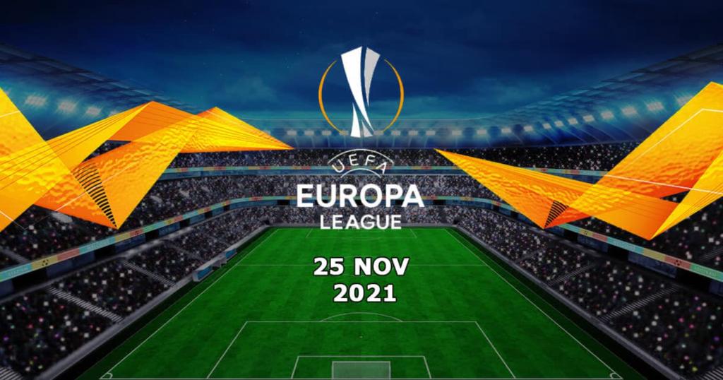 Prognosen für Europa League - 25.11.2021 (Zweiter Teil)
