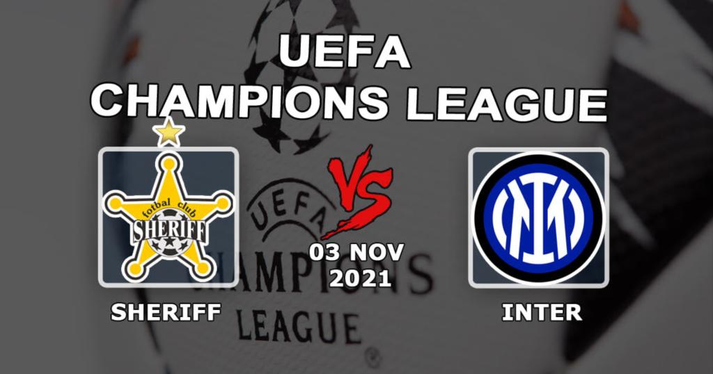 Sheriff - Inter: Vorhersage und Wette auf das Champions-League-Spiel - 03.11.2021