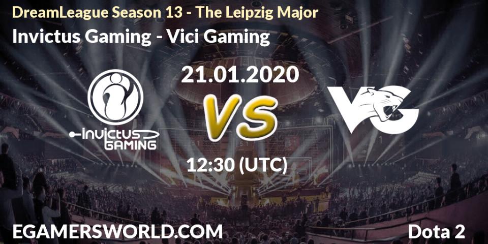 Prognose für das Spiel Invictus Gaming VS Vici Gaming. 21.01.20. Dota 2 - DreamLeague Season 13 - The Leipzig Major