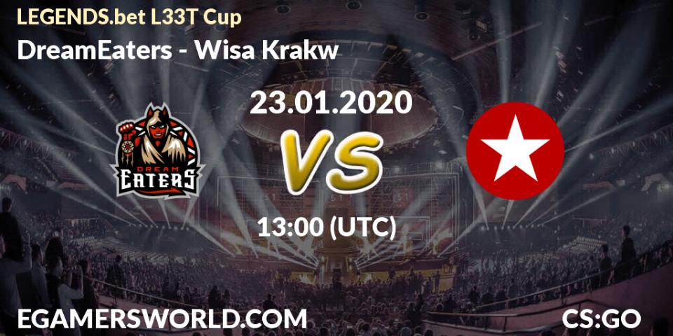 Prognose für das Spiel DreamEaters VS Wisła Kraków. 23.01.20. CS2 (CS:GO) - LEGENDS.bet L33T Cup