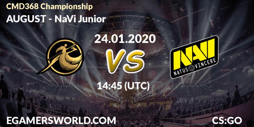 Prognose für das Spiel AUGUST VS NaVi Junior. 24.01.20. CS2 (CS:GO) - CMD368 Championship