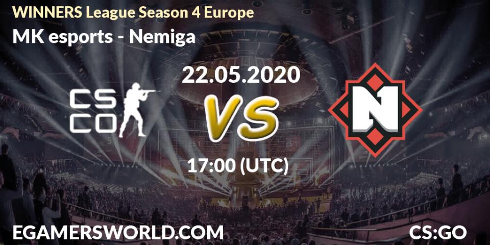 Prognose für das Spiel BPro VS Nemiga. 22.05.20. CS2 (CS:GO) - WINNERS League Season 4 Europe