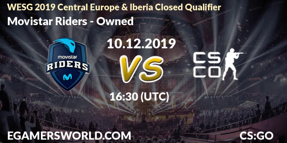 Prognose für das Spiel Movistar Riders VS Owned. 10.12.19. CS2 (CS:GO) - WESG 2019 Central Europe & Iberia Closed Qualifier