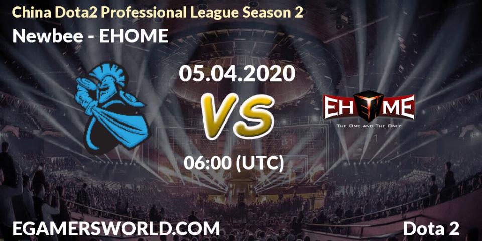 Prognose für das Spiel Newbee VS EHOME. 24.04.20. Dota 2 - China Dota2 Professional League Season 2