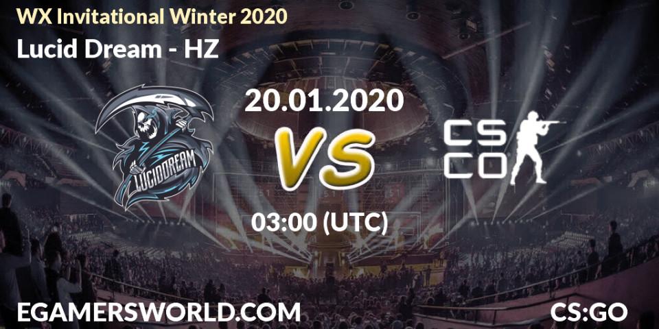 Prognose für das Spiel Lucid Dream VS HZ. 20.01.20. CS2 (CS:GO) - WX Invitational Winter 2020