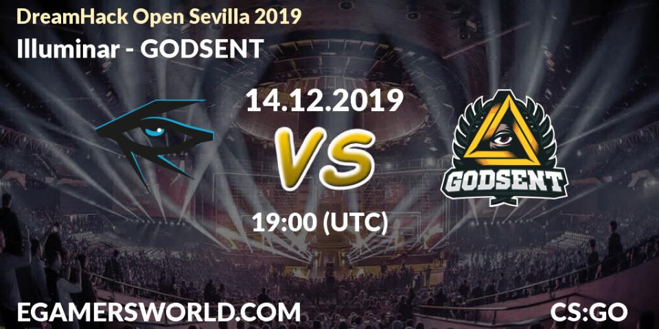 Prognose für das Spiel Illuminar VS GODSENT. 14.12.19. CS2 (CS:GO) - DreamHack Open Sevilla 2019