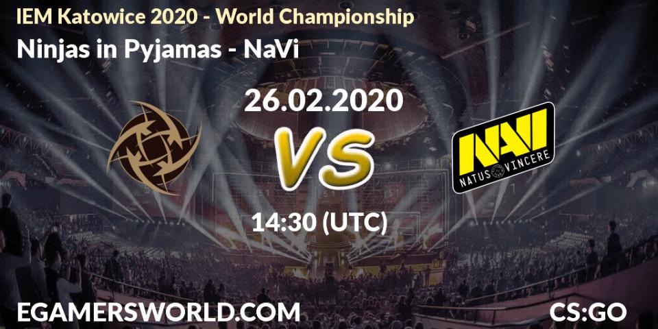 Prognose für das Spiel NiP VS NaVi. 26.02.20. CS2 (CS:GO) - IEM Katowice 2020 