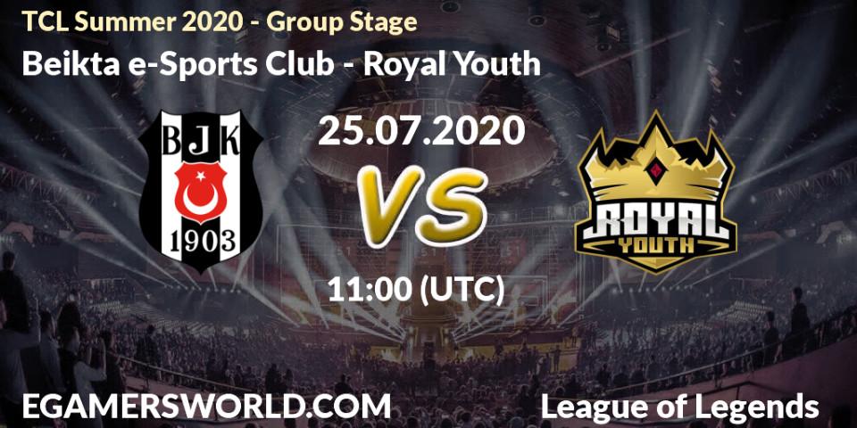 Prognose für das Spiel Beşiktaş e-Sports Club VS Royal Youth. 25.07.20. LoL - TCL Summer 2020 - Group Stage